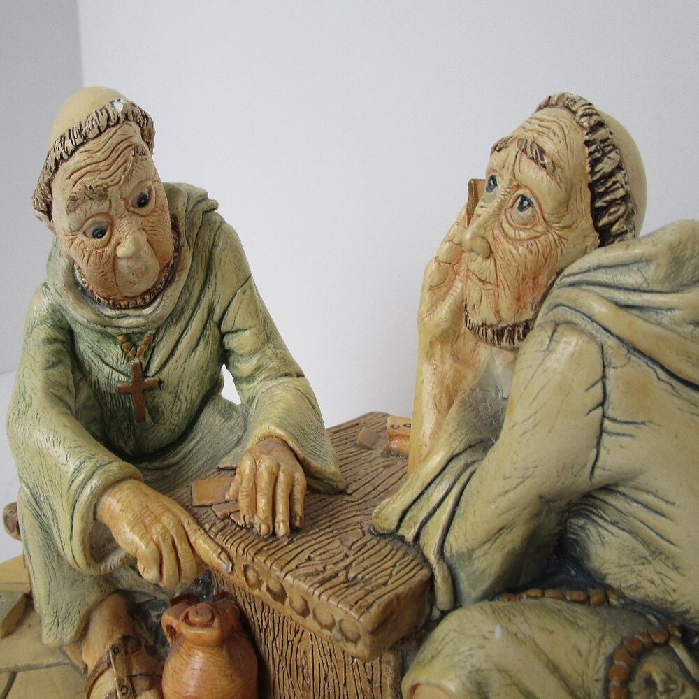 vintage glazed plaster sculpture